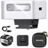 ZENIKO ZΕΝΙΚΟ ZF08 Flash da fotocamera, Flash fotografico con luminosità regolabile (5 livelli), Attacco universale per slitta a contatto caldo, 440 flash a piena potenza per fotocamere argento