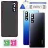 Eonpam Scocca Vetro Posteriore per Oppo Find X2 Neo / Oppo Reno3 Pro 5G Coperchio Copribatteria Sostituzione con Vetro Fotocamera + Kit di Riparazione (Nero)
