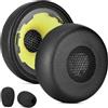 defean Evolve 75 - Cuscinetti auricolari e microfono di ricambio in schiuma, compatibili con cuffie Jabra Evolve 75 (75UC 75MS 75SE) (non compatibili con Jabra Evolve2 75 PC) (pelle proteica)
