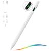 MoKo Penna Stilo per iPad 2018-2024, USB-C Pencil per iPad con Display LED iPad per PRO 13/11 (M4) 2024, iPad PRO 12.9/11, iPad Air 13/11 (M2) 2024/6/5/4/3, iPad Mini 6/5, iPad 10/9/8/7/6, Bianco