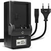 CELLONIC Caricabatteria DE-80 DE-A80A compatibile con Caricatore DMW-BLC12 con display per fotocamera, camcorder, macchina fotografica