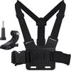 lasuroa Leggero Cinghia Montaggio Petto, Cinghia Pettorale per Fotocamera in ABS Traspirante Compatibile con le AKASO DJI Osmo Telecamere d'Azione (Nero)