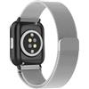 SeNool 20mm Cinturino per Amazfit Active 2 / Amazfit Active/Amazfit GTR Mini/Amazfit GTS 4, Magnetico Metallo Bracciale per Amazfit GTS 4 Mini/Amazfit Bip 3 / Amazfit Bip 3 Pro - Argento