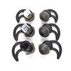 SINDERY Auricolari di ricambio Eargel a doppia flangia in silicone, cancellazione rumore, compatibili cuffie wireless Bose QC30 QC20 SIE2 iE2 iE3 Soundsport (nero)