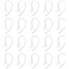VGOL 20 Pezzi Di Ricambio Ganci Orecchie Anelli Orecchie Ganci In Gel Compatibile con Voyager Edge Compatibile con Samsung Wep 5.6mm-6.2mm Kit Di Ricambio Auricolare Bluetooth Trasparente