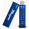 iStorage datAshur PRO 128GB - Unità flash USB crittografata - Certificazione FIPS 140-2 Livello 3 - Protetta da password - Resistente alla polvere e all'acqua