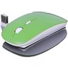 REY Mouse senza fili Slimline Mac Design con finitura verde-bianca