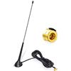 Eightwood Antenna DAB DAB+ Auto Universale con Base Magnetica, Cavo RG174 3M e Connettore SMB, Antenna Autoradio per Tetto Compatibile con Pioneer, Sony, Alpine