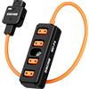 ZTIANFOTO ZGCINE MD-P4 D-Tap maschio a 4 porte -P-Tap femmina quadruplo splitter telecamera convertitore di alimentazione a V mount alimentazione simultanea per monitor illuminanti telecamere ecc.