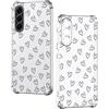 Nuxiady Cover per Samsung Galaxy A36 5G Sottile silicone TPU Trasparente Antiurto Case Fiore Disegni Antigraffio Bumper Cover per Galaxy A36, Amore