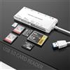 ROCKETEK Lettore di Schede Multiple USB3.0, SD/TF/CF/Micro SD/XD/MS (5 Gbps) memoria 7 in 1/Adattatore/Hub per SD, CF,Micro SD,SDXC,Micro SDHC,Micro SDXC,MS Card,Windows/Mac OS/Android/Linux