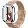 CHANRASI Cinturino Sportivo Compatibile con Xiaomi Redmi Watch 5/4, Xiaomi Mi Band 9 Pro/8 Pro, Nylon Rosa, Chiusura Magnetica, Unisex