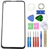 MovTEK Schermo Vetro di Ricambio Originale Compatibile con Huawei P40 Lite 6.4 Display Sostituzione con Kit Attrezzi - Nero
