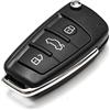 DIYI 3 tasti guscio chiave telecomando telecomando chiave ad auto compatibile con Audi A2, A3, A4, A6, A8, TT