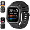 Tipmant Smartwatch Uomo Con Chiamate e Assistente Vocale, Orologio Fitness Con Contapassi, Cardiofrequenzimetro, SpO2, Sonno, Impermeabil IP68, Notifiche Messaggi per Android iOS