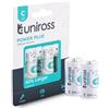 Uniross Pile Alcaline Mezzatorcia C Baby LR14 Power Plus da 1,5V Lunga Durata per Radio Torce e Giocattoli - Blister da 2 Batterie
