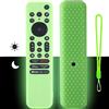 BIIULHCI Custodia con telecomando per Sony RMF-TX810P/TX810U/RMF-TX811U/RMF-TX910U/TX920U Voice Remote Cover - Custodia in silicone per accessori TV (Green Glow)