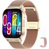 SEND UP SUPEROFFERTA SCORTE FINALI 2026 Smartwatch Uomo Donna, 2.01 AMOLED Fitness Effettua/Risposta Chiamate /24H Cardiofrequenzimetro 𝐆li𝐜𝐞𝐦𝐢𝐚/123 Modalità Sportive Fitness Tracker, Nero (Oro)