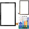 SRJTEK Per Teclast M40 Touch Screen Per Teclast M40 Digitizer Sensor 10.1 Pollici Touchscreen Pannello Vetro Compatibile Con TC M40 Parti di Ricambio (Nero Con Telaio)