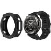 HOMTERN Custodie per AMAZFIT T-Rex Ultra, custodia in silicone flessibile antiurto antigraffio custodia protettiva per smartwatch solo per AMAZFIT T-Rex Ultra, nero
