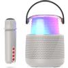 MOB - MOBILITY ON BOARD ENCEINTE BLUETOOTH LUMINEUSE AVEC MICRO CHANGE VOIX KARAOKE GRIS