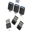 Kefiany Adattatore USB C maschio a USB femmina (6 pezzi), cavo di tipo C su spina di ricarica USB-A, alimentatore di rete Android cellulare Thunderbolt MacBook accessori OTG 3.0 trasferimento dati per Apple
