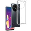 REY Cover in Gel TPU Trasparente per TCL 50 XL 5G - 50 XL NXTPAPER 5G, Ultra Sottile 0,33 mm, Morbido Flessibile, Custodia Silicone