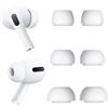 Haofun [3 Paia] Auricolari di Ricambio per AirPods Pro 3, Custodia Protettiva in Silicone, Pelle Morbida, Auricolari in Silicone Adatti Alla Custodia di Ricarica (grande, medio, piccolo)