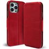 Verco Custodia a libro per iPhone 16 Pro Max, custodia a libro per iPhone 16 Pro Max [6,9 pollici), colore: rosso