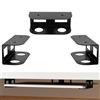 jinminamz Supporto Per Laptop Sotto La Scrivania Supporti Multifunzionali Sotto La Scrivania Supporto Sotto La Scrivania Per Laptop, Tastiera, Ecc. - Set Di 3 Con Cuscinetti Antiscivolo, Nero