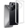 REY Cover in Gel TPU Trasparente per Huawei Pura 70 PRO - Huawei Pura 70 PRO+, Ultra Sottile 0,33 mm, Morbido Flessibile, Custodia Silicone