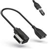 Zyrtkeriom Adattatore per interfaccia musicale Bluetooth 5.0, compatibile con Mercedes Benz W204, W212, B C CL E S SL ML GL R classe con sistema Comand | Accessori per Mercedes