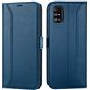 Verco Custodia a libro per Samsung Galaxy A51, 6,5 pollici, di alta qualità, a libro, blu