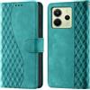 CaseGla Cover per Xiaomi Redmi Note 14 4G PU Pelle Custodia Flip Turquesa