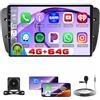 Roinvou 4+64G Android Autoradio per Seat Ibiza 2009-2013 CarPlay senza fili Android Auto Schermo da 9 Pollici IPS Touch Screen Mirror Link WI-FI GPS Bluetooth 32EQ FM/RDS SWC Telecamera Posteriore