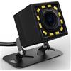 CUQI Telecamera Posteriore, Telecamera di Retromarcia per Auto con Visione Notturna Ultra HD a 12 LED, Angolo di Visione di 170°, Impermeabile, Universale a 12 V per Auto/Camion/SUV/RV/Pickup