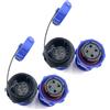 bayzconn 2 connettori SP17 a 4 poli, connettore per aeronautica, spina femmina e maschio, connettore IP68, 4 pin, spina per aviazione per lampade esterne, 500 V, 5 A