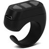 Cuifati Telecomando, Anello di Scorrimento Tiktok, Giradischi Bluetooth per APP Kindle, APP Compatibile con IOS e Android (Nero)