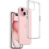 REY Cover in Gel TPU Trasparente per iPhone 15 Plus 6,7, Ultra Sottile 0,33 mm, Morbido Flessibile, Custodia Silicone