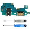 MMOBIEL Connettore Dock Compatibile con Samsung Galaxy A21s 2020 - Presa di Ricarica USB C - Audio Jack/Microfono/Antenna di Ricambio - Incl. Cacciaviti
