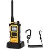 Retevis RB648 Pro Walkie Talkie, IP67 Impermeabile, 2800mAh, Audio Intelligente, Doppio PTT, Radio Bidirezionale Professionale a Lungo Raggio per Cantieri e Merci (Giallo, 1 Pezzo)