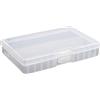 PNGKNYOCN Scatola portaoggetti per batterie AA, portatile, contiene 48 batterie AA, in plastica isolante trasparente