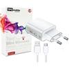 TPC Mobile Caricatore di rete 5 V/2 A (10 W) + Cavo Micro USB, per Xiaomi Redmi 6, 6A, Mi Play, Redmi 7, 7A, Redmi 9A, 9AT, 9C, bianco