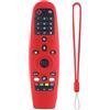 Avtbeisty Custodia protettiva in silicone per telecomando LG AN-MR600 / LG AN-MR650 / AN-MR18BA / AN-MR19BA LG AN-MR20GA - Custodia protettiva in silicone per telecomando LG Magic TV, antiscivolo, colore: rosso