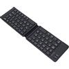Bewinner Tastiera Bluetooth pieghevole, tastiera mini wireless multi-dispositivo BT3.0, tastiera pieghevole portatile senza fili ultra sottile di dimensioni compatte, batteria da 120 mAh (nero)