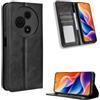COMAKU Cover a Libro TCL 605, Custodia a Portafoglio in Pelle con Supporto e Chiusura Magnetica Compatible per TCL 605 - Nero