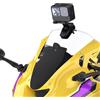 Lupholue Supporto per parabrezza per moto Supporto per clip a sgancio rapido Compatible with GoPro Hero 13 12 11 10 9 8 7, Insta360 X4 X3 X2 X ONE RS R, DJI Osmo Action, Smartphone (non staccabile)
