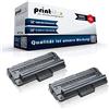 Print-Klex - 2 cartucce toner compatibili con Samsung SCX 4200 SCX 4200 F SCX 4200 R, nero, serie Office Plus
