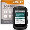 REY Pack 3X Pellicola salvaschermo per Garmin Edge MTB, Vetro temperato, di qualità Premium