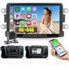 Ohradio 8Core/4G+64G Radio per Dacia Duster Sandero Logan Docker Android 15 Autoradio 2 DIN Wireless Carplay Android Auto 8 Pollici Touchscreen con GPS WiFi AHD Retrocamera MIC